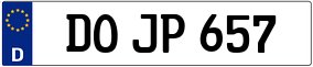 Truck License Plate